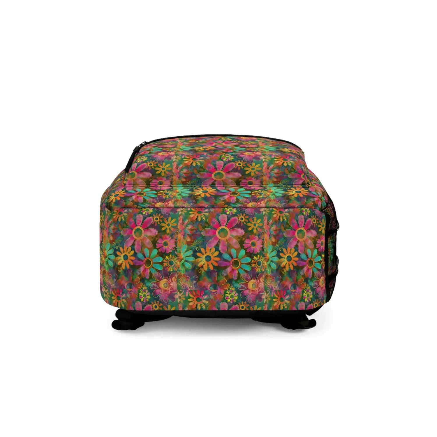 Bohemian Floral Backpack, Colorful School Bag, Trendy Tote for Students, Eco-Friendly Travel Pack, Gift for Nature Lovers