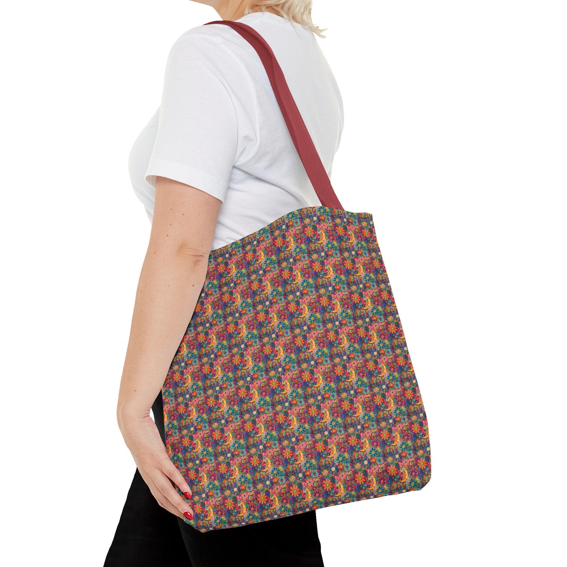 Vibrant Floral Tote Bag, Eco-Friendly Shopping Bag, Beach Tote, Gift for Her, Summer Accessory, Reusable Grocery Bag