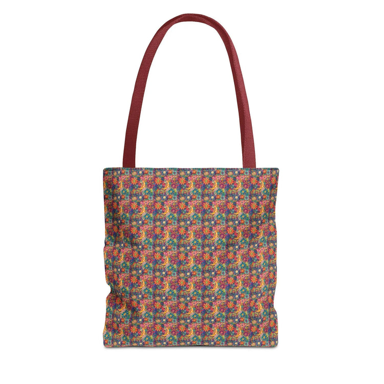 Vibrant Floral Tote Bag, Eco-Friendly Shopping Bag, Beach Tote, Gift for Her, Summer Accessory, Reusable Grocery Bag