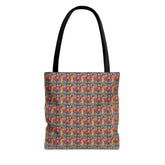 Vibrant Floral Tote Bag, Eco-Friendly Shopping Bag, Beach Tote, Gift for Her, Summer Accessory, Reusable Grocery Bag