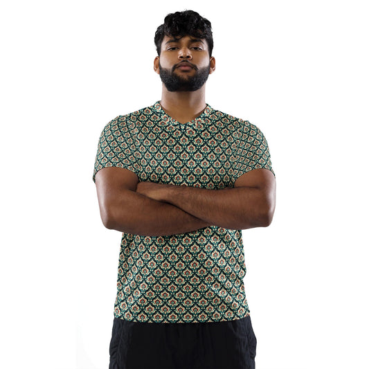 Eco-Friendly Men&#39;s All-Over Print Jersey T-Shirt – Stylish, Sustainable Fashion for Every Wardrobe