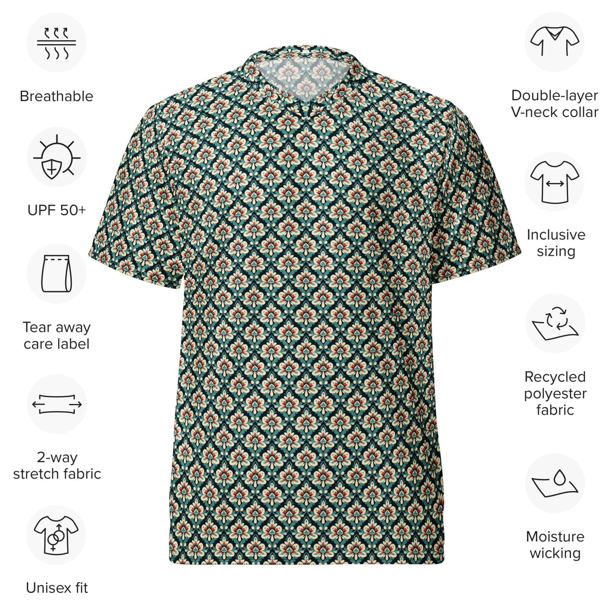 Eco-Friendly Men&#39;s All-Over Print Jersey T-Shirt – Stylish, Sustainable Fashion for Every Wardrobe