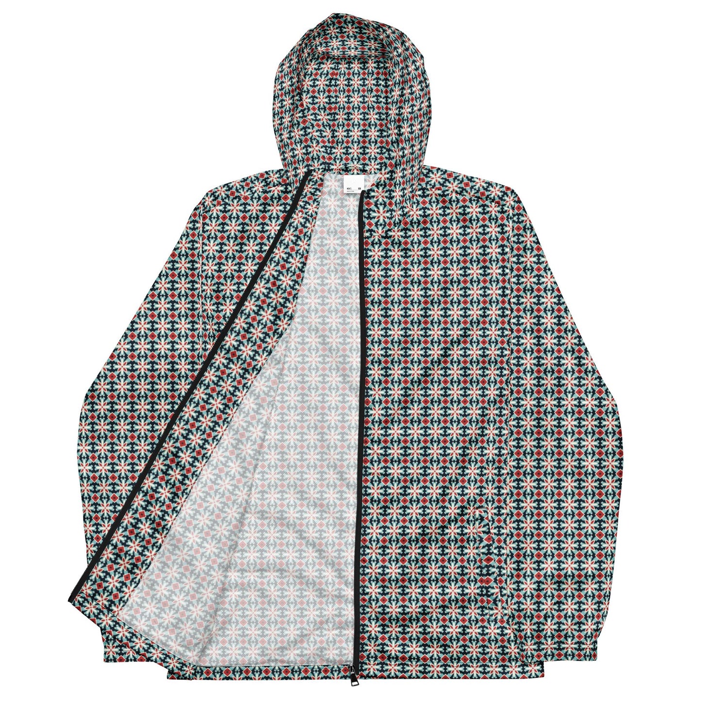 Men&#39;s Geometric Stylish Windbreaker Jacket | Trendy, Practical & Lightweight Outdoor Wear | Perfect for Casual Active Lifestyle | Waterproof
