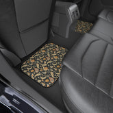 Bohemian Car Mats Set of 4, Artistic Auto Flooring, Vintage Style Car Accessories, Unique Gift for Travelers, Car Decor