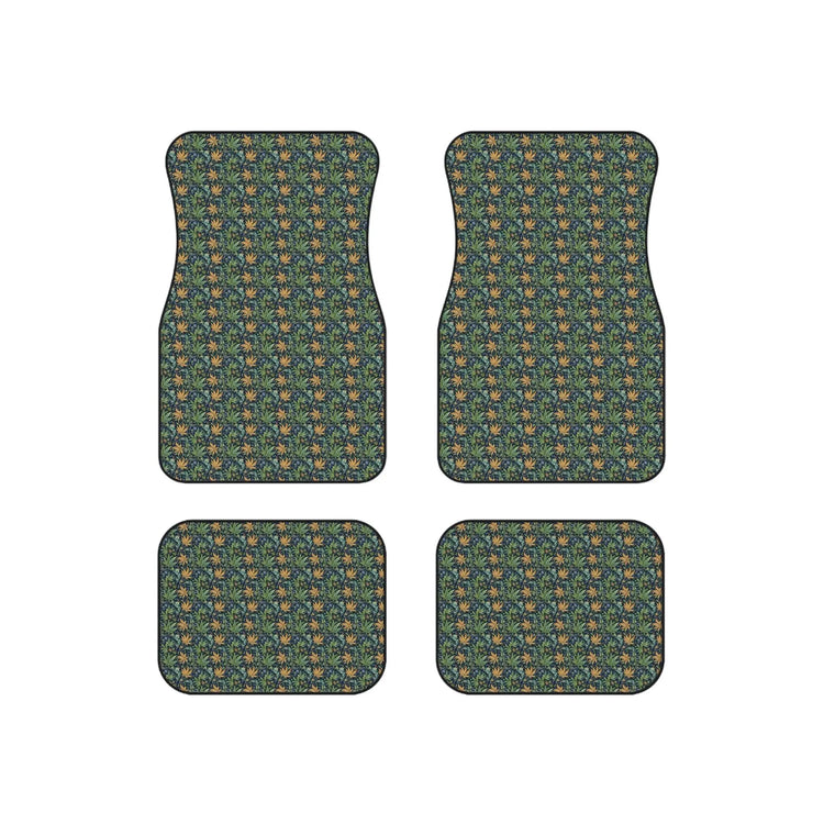Floral Car Mats Set, Vibrant Auto Accessories, Unique Car Decor, Gift for Car Lovers, Stylish Floor Mats, Perfect for Road Trips