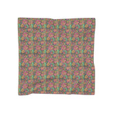 Floral Poly Scarf - Vibrant Spring Wrap, Lightweight Neck Scarf, Bohemian Accessory, Perfect Gift for Her, Festival Fashion