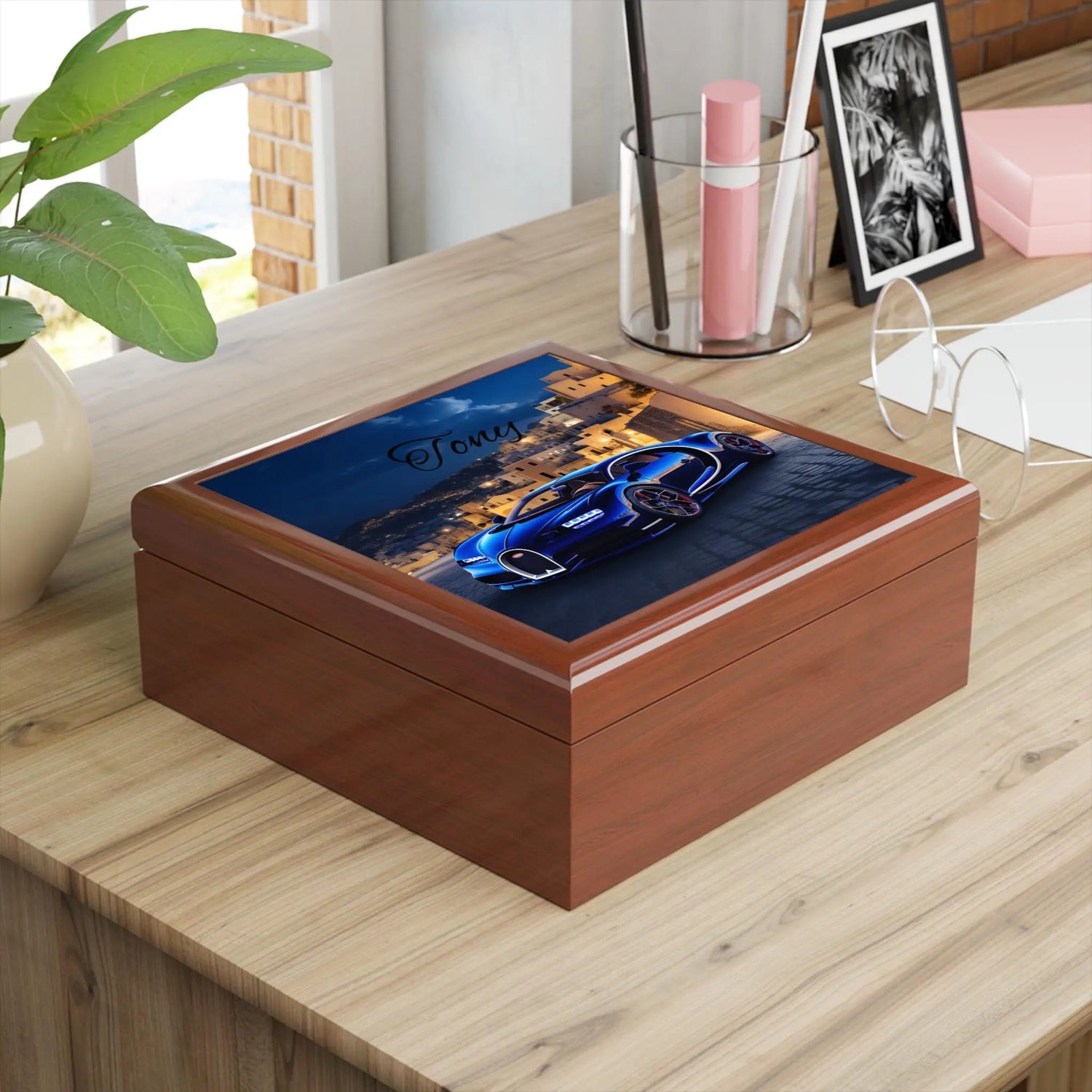 Personalized Luxury Jewelry Box, Custom Car Decor, Gift for Him, Elegant Keepsake, Birthday, Anniversary, Father&
