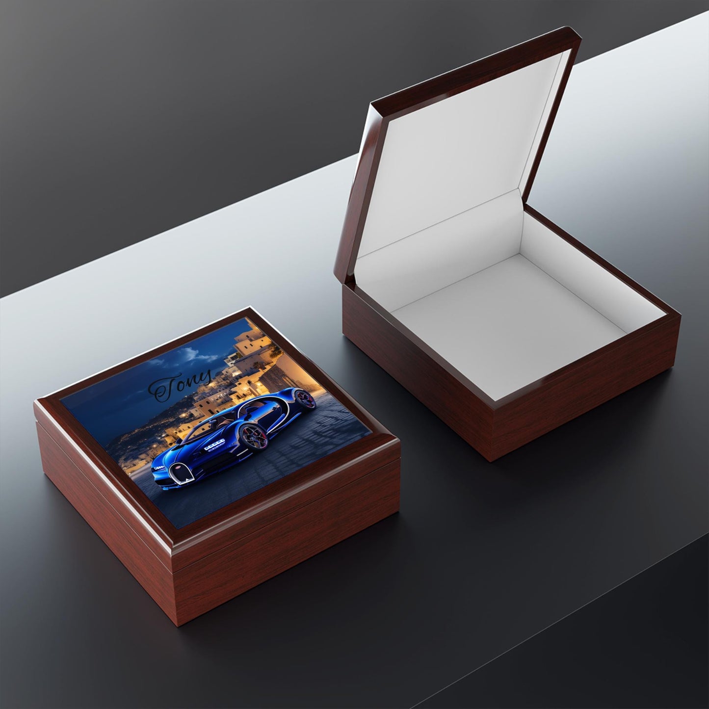 Personalized Luxury Jewelry Box, Custom Car Decor, Gift for Him, Elegant Keepsake, Birthday, Anniversary, Father's Day