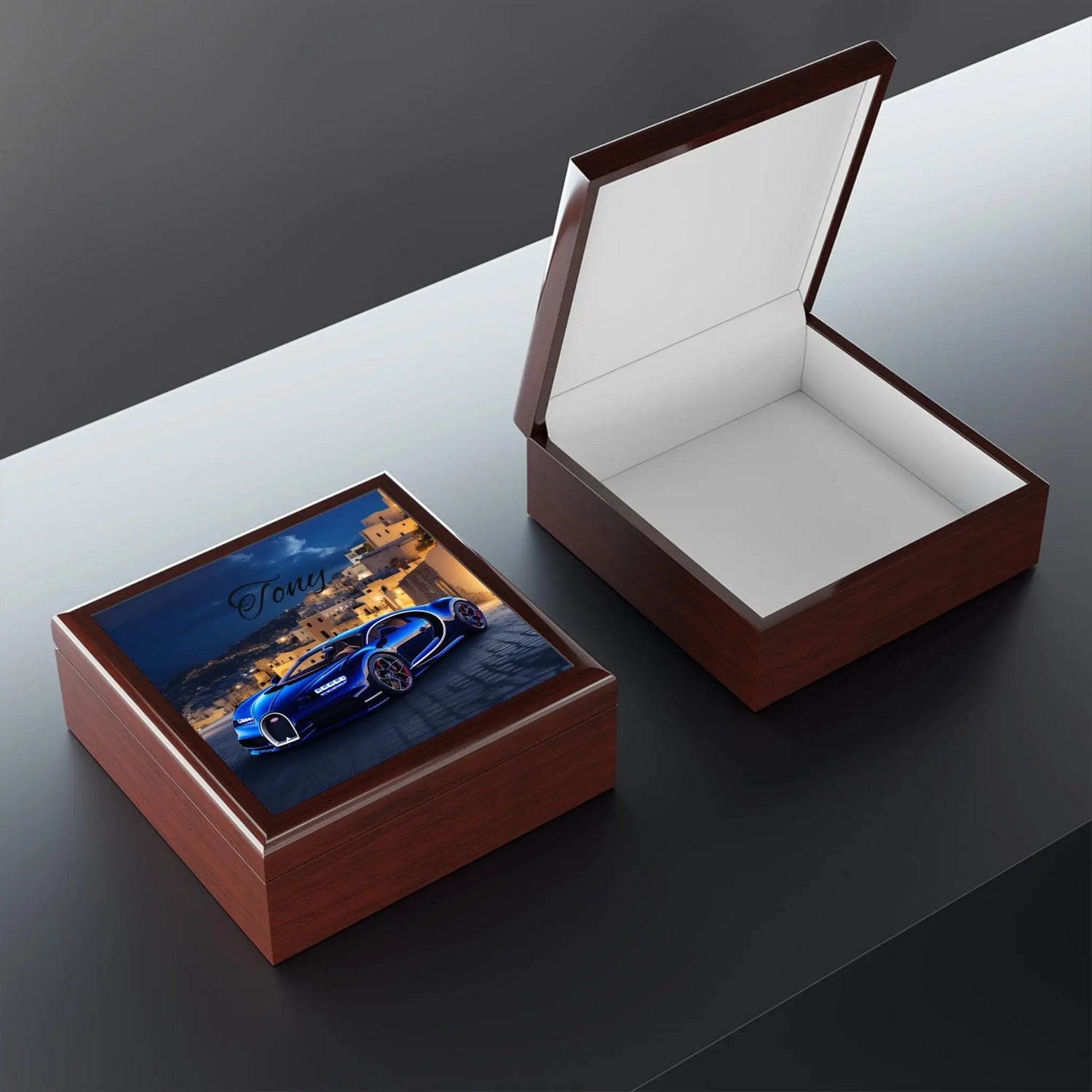 Personalized Luxury Jewelry Box, Custom Car Decor, Gift for Him, Elegant Keepsake, Birthday, Anniversary, Father&