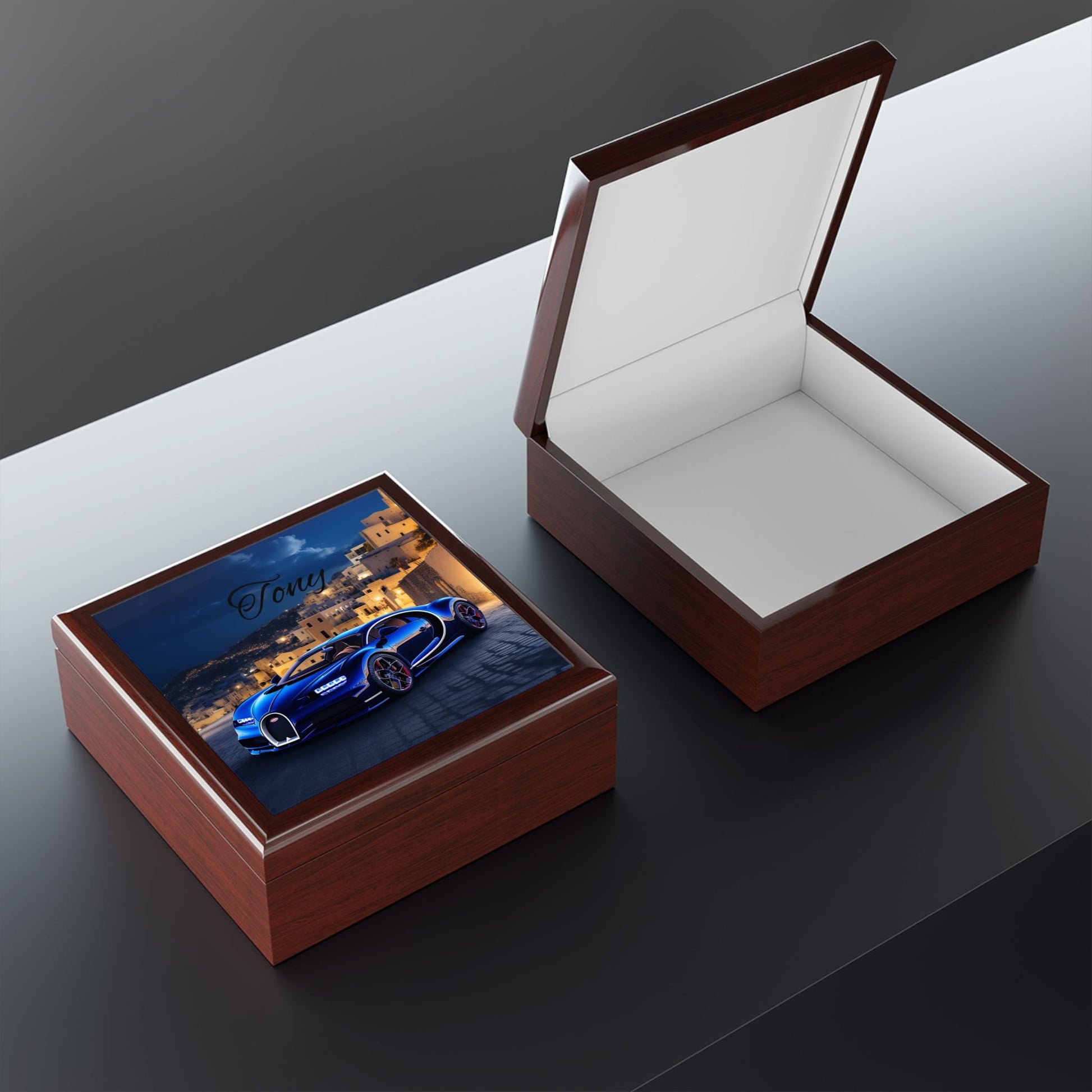 Personalized Luxury Jewelry Box, Custom Car Decor, Gift for Him, Elegant Keepsake, Birthday, Anniversary, Father's Day