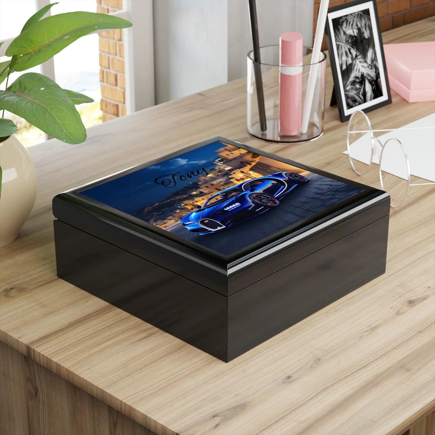 Personalized Luxury Jewelry Box, Custom Car Decor, Gift for Him, Elegant Keepsake, Birthday, Anniversary, Father&