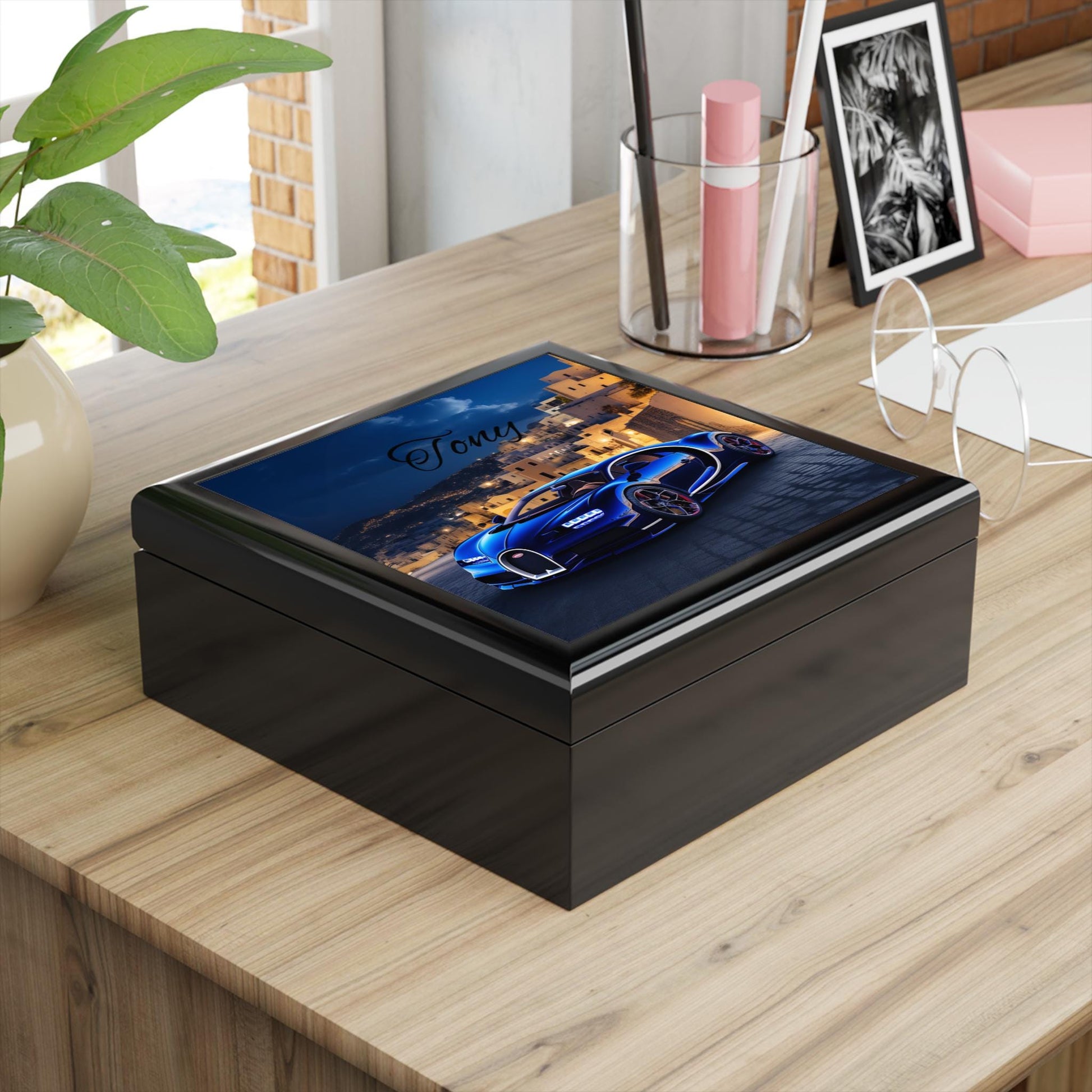 Personalized Luxury Jewelry Box, Custom Car Decor, Gift for Him, Elegant Keepsake, Birthday, Anniversary, Father's Day