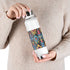 Floral Insulated Water Bottle, Travel Mug, Fitness Companion, Gift for Her, Eco-Friendly Drinkware, Hydration Flask, Pink Rose Design