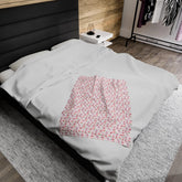 Valentines PrintVelveteen Plush Blanket, Cozy Throw, Soft Bedding, Home Decor, Perfect for Picnics, Gifts for Her, Bedroom