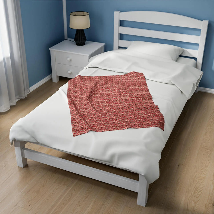Cozy Valentines Velveteen Plush Blanket - Soft Throw for Home Decor, Gift for Every Occasion, Couch Blanket, Luxury Comfort