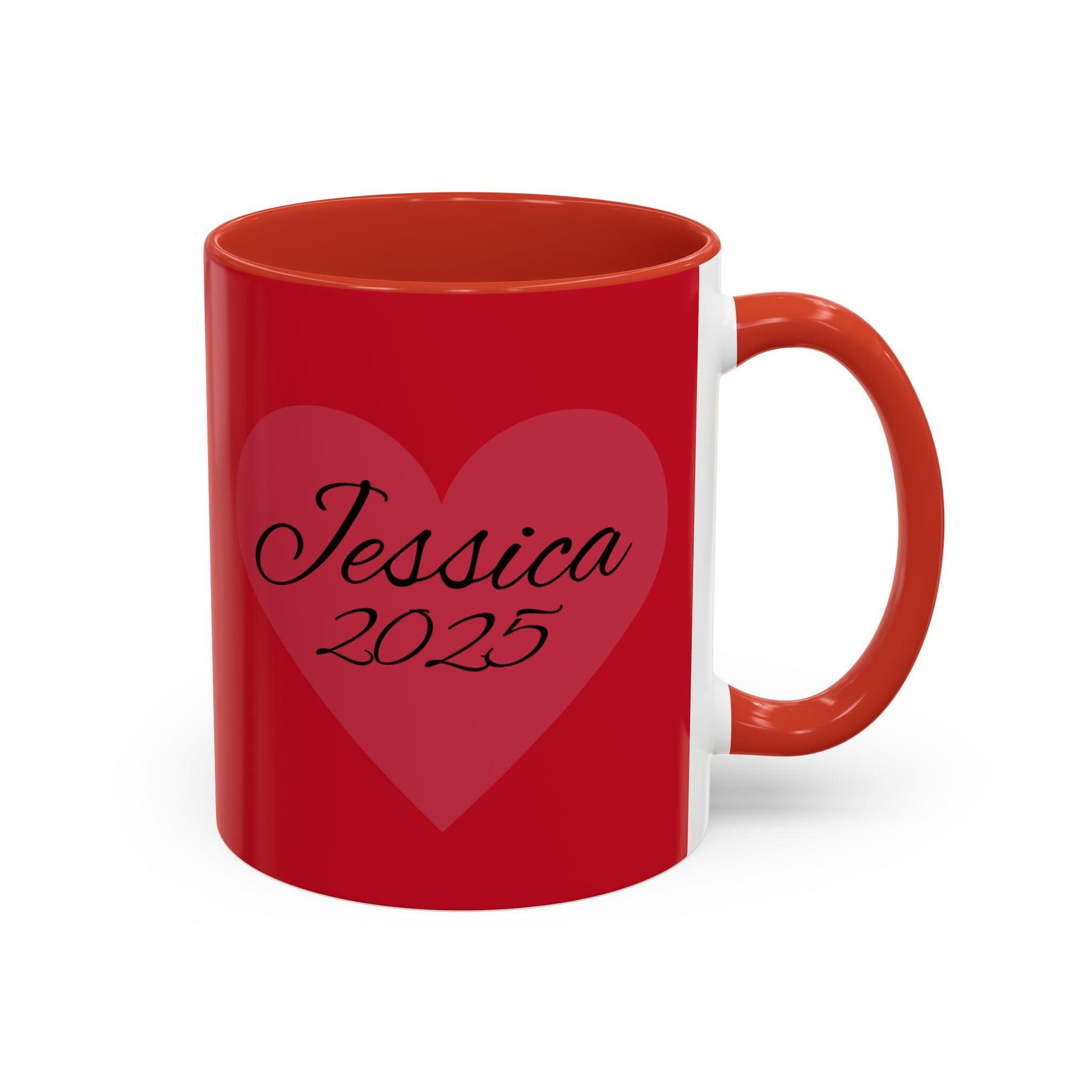 Personalized Valentine's Day Coffee Mug - Cute Dog Design, Pet Lover Gift, Custom Name Mug, Romantic Gift, Coffee Lover's Cup