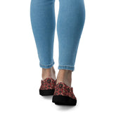 Women’s Floral Print Slip-On Canvas Shoes | Comfortable & Stylish Everyday Flats | Casual Slip-Ons with Vibrant Floral Pattern