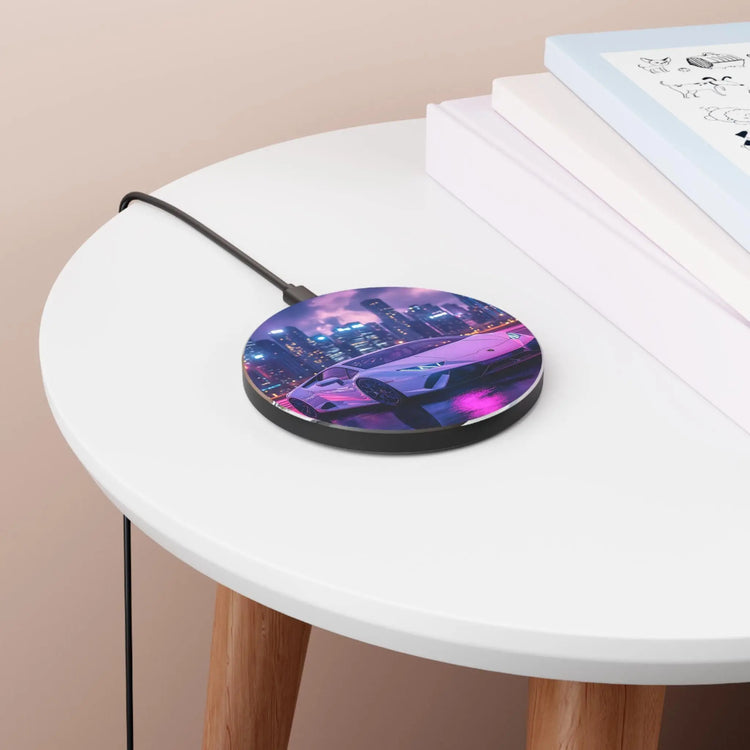 Lamborghini Neon Wireless Charger, Fast Charging Pad, Car Lover Gift, Unique Desk Accessory, Tech Gift for Him