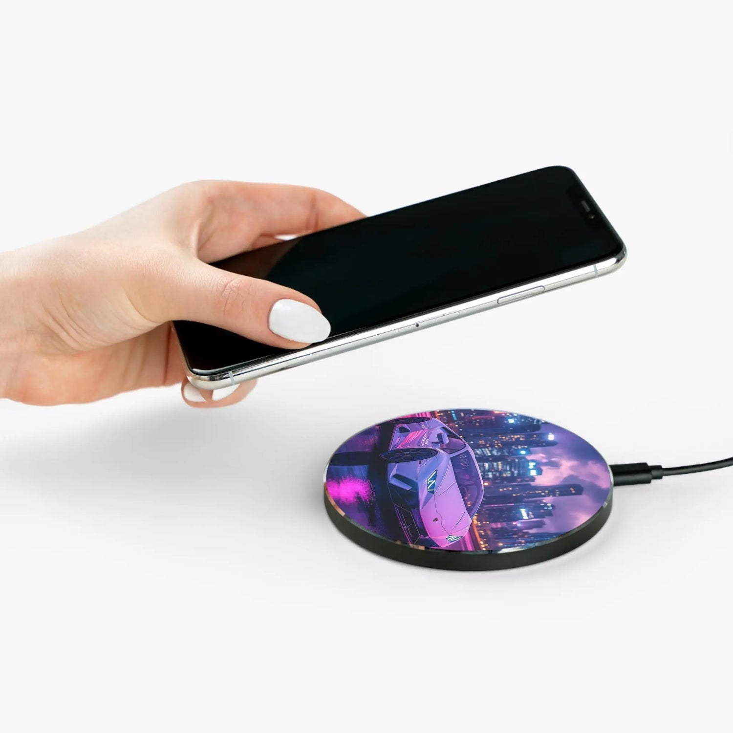 Lamborghini Neon Wireless Charger, Fast Charging Pad, Car Lover Gift, Unique Desk Accessory, Tech Gift for Him