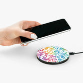 Musical Notes Wireless Charger, Colorful Music Phone Pad, Fast Charging Mat, Gift for Musicians, Music Lovers, Home/Office Decor, Unique
