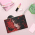 Gothic Floral Clutch Bag: Stylish Evening Purse for Special Occasions, Festival Accessory, Gift Idea for Her, Elegant Makeup Pouch
