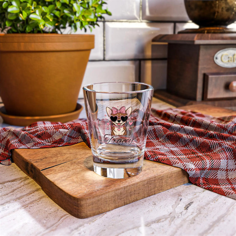 Personalized Corgi Shot Glass, Cute Pet Gift, Dog Lover&