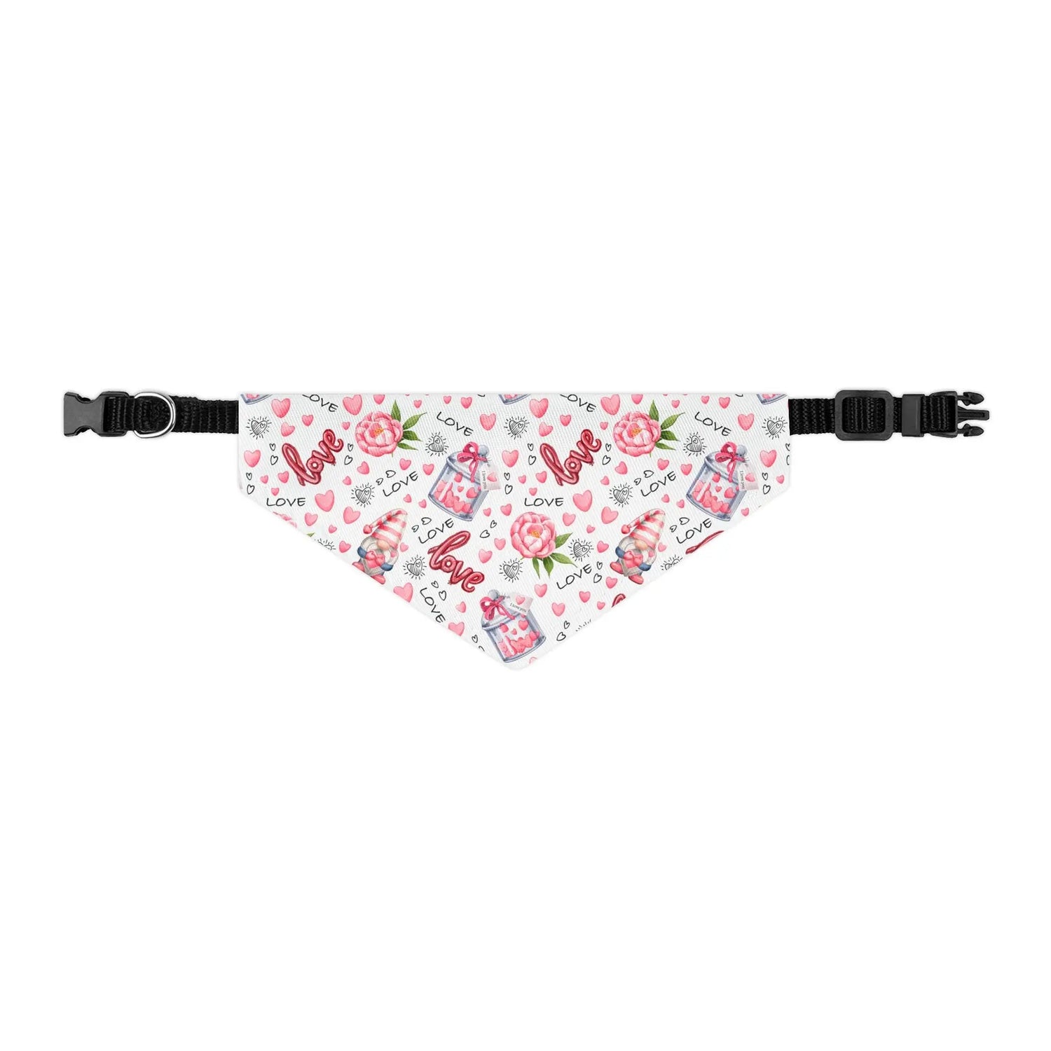 Colorful Pet Bandana Collar, Cute dog accessory for love, Valentine&