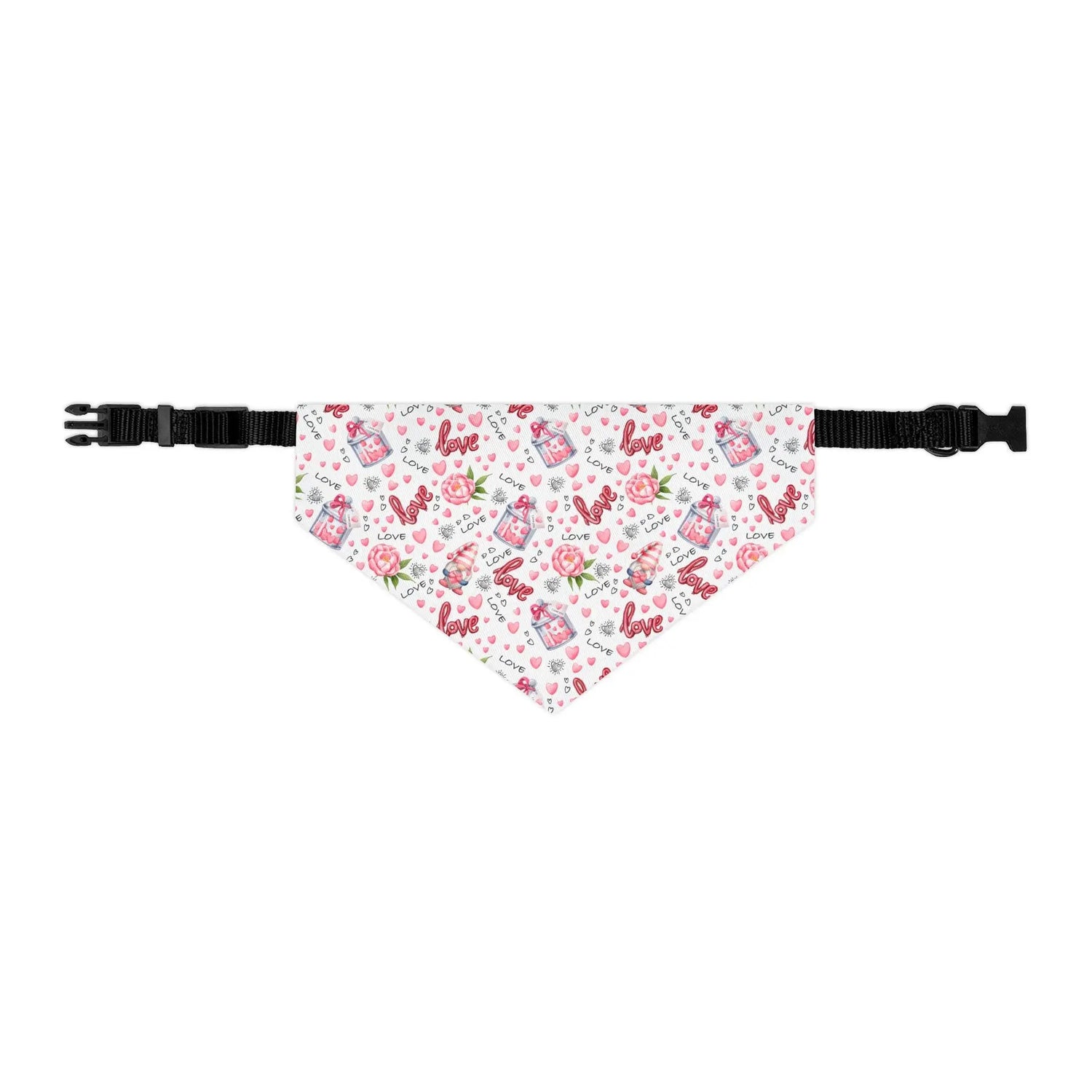 Colorful Pet Bandana Collar, Cute dog accessory for love, Valentine&
