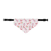 Colorful Pet Bandana Collar, Cute dog accessory for love, Valentine&