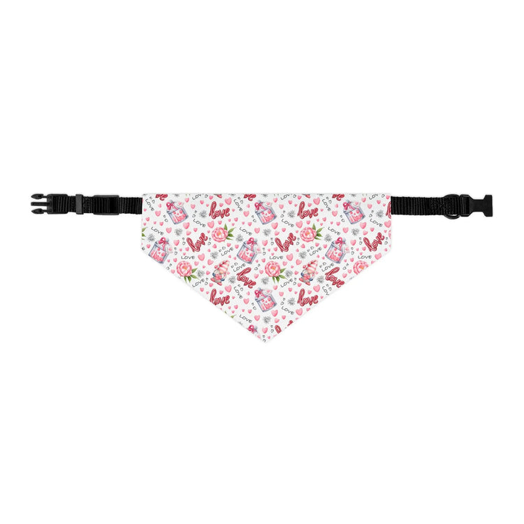 Colorful Pet Bandana Collar, Cute dog accessory for love, Valentine&