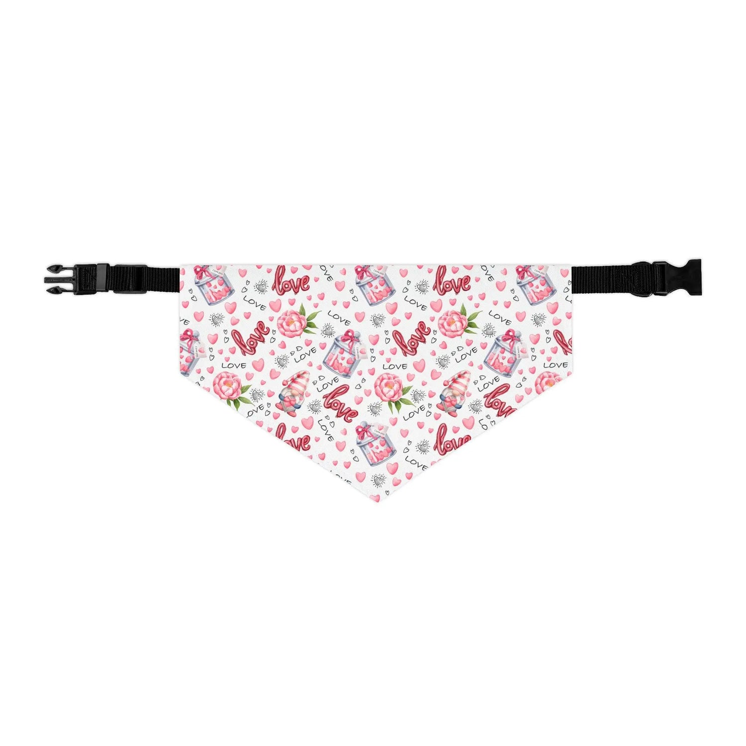 Colorful Pet Bandana Collar, Cute dog accessory for love, Valentine&