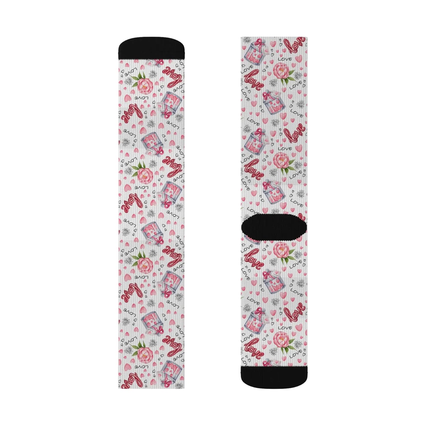 Colorful Love Socks, Cute Gift for Couples, Valentine&
