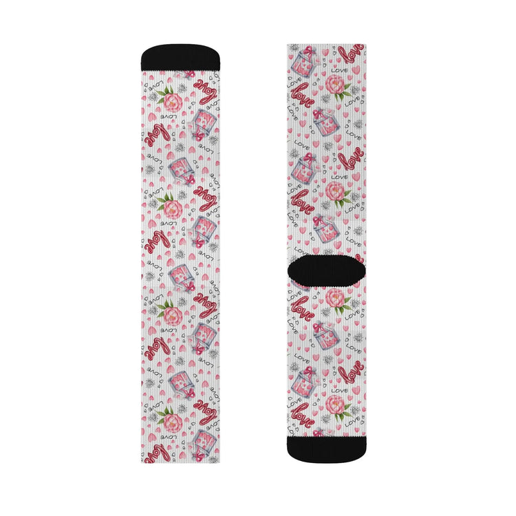 Colorful Love Socks, Cute Gift for Couples, Valentine&
