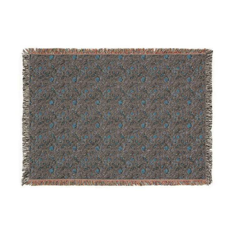 Cozy Floral Woven Blanket, Soft Throw for Home Decor, Ideal Gift for Birthdays, Housewarming, and Cozy Nights, Draping Accent, Stylish