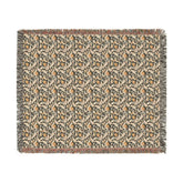 Cozy Floral Woven Blanket, Soft Throw for Home Decor, Ideal Gift for Birthdays, Housewarming, and Cozy Nights, Draping Accent, Stylish