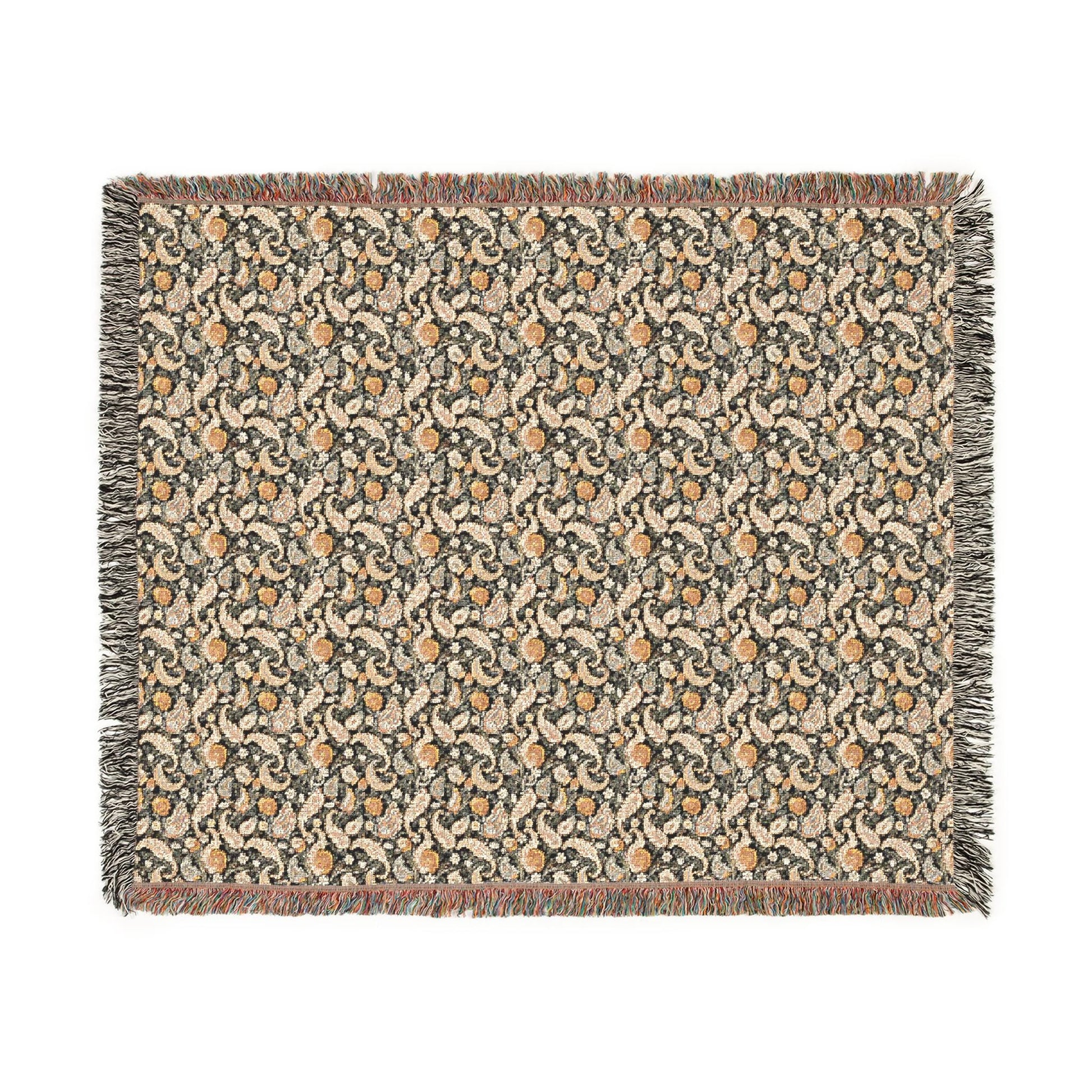 Cozy Floral Woven Blanket, Soft Throw for Home Decor, Ideal Gift for Birthdays, Housewarming, and Cozy Nights, Draping Accent, Stylish