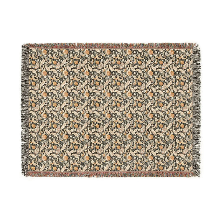 Cozy Floral Woven Blanket, Soft Throw for Home Decor, Ideal Gift for Birthdays, Housewarming, and Cozy Nights, Draping Accent, Stylish