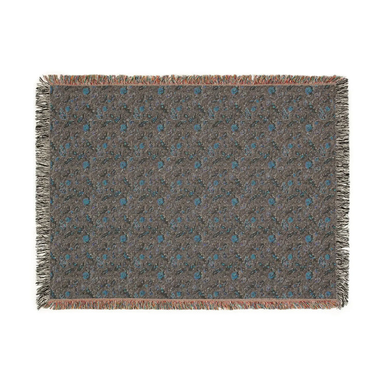Cozy Floral Woven Blanket, Soft Throw for Home Decor, Ideal Gift for Birthdays, Housewarming, and Cozy Nights, Draping Accent, Stylish