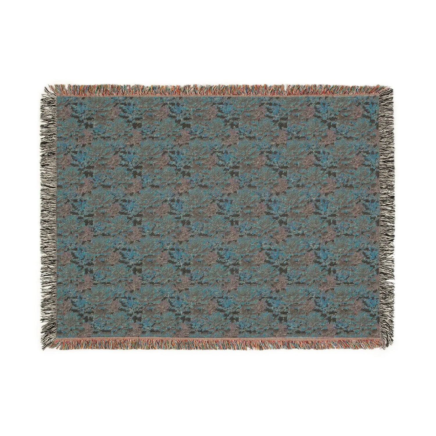 Boho Floral Woven Blanket, Cozy Throw for Home Decor, Gift for Housewarming, Rustic Blanket for Couch, All-Season Blanket