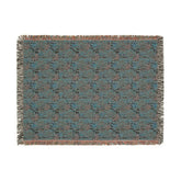 Boho Floral Woven Blanket, Cozy Throw for Home Decor, Gift for Housewarming, Rustic Blanket for Couch, All-Season Blanket