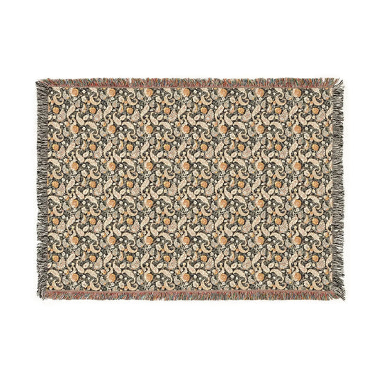Cozy Floral Woven Blanket, Soft Throw for Home Decor, Ideal Gift for Birthdays, Housewarming, and Cozy Nights, Draping Accent, Stylish