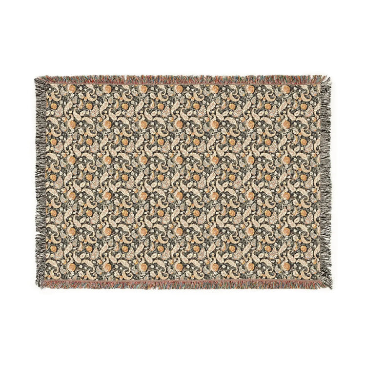 Cozy Floral Woven Blanket, Soft Throw for Home Decor, Ideal Gift for Birthdays, Housewarming, and Cozy Nights, Draping Accent, Stylish