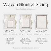 Cozy Woven Blanket, Warm Floral Throw for Home Decor, Blanket for Picnics, Gift for Her, Boho Bedroom Accessory