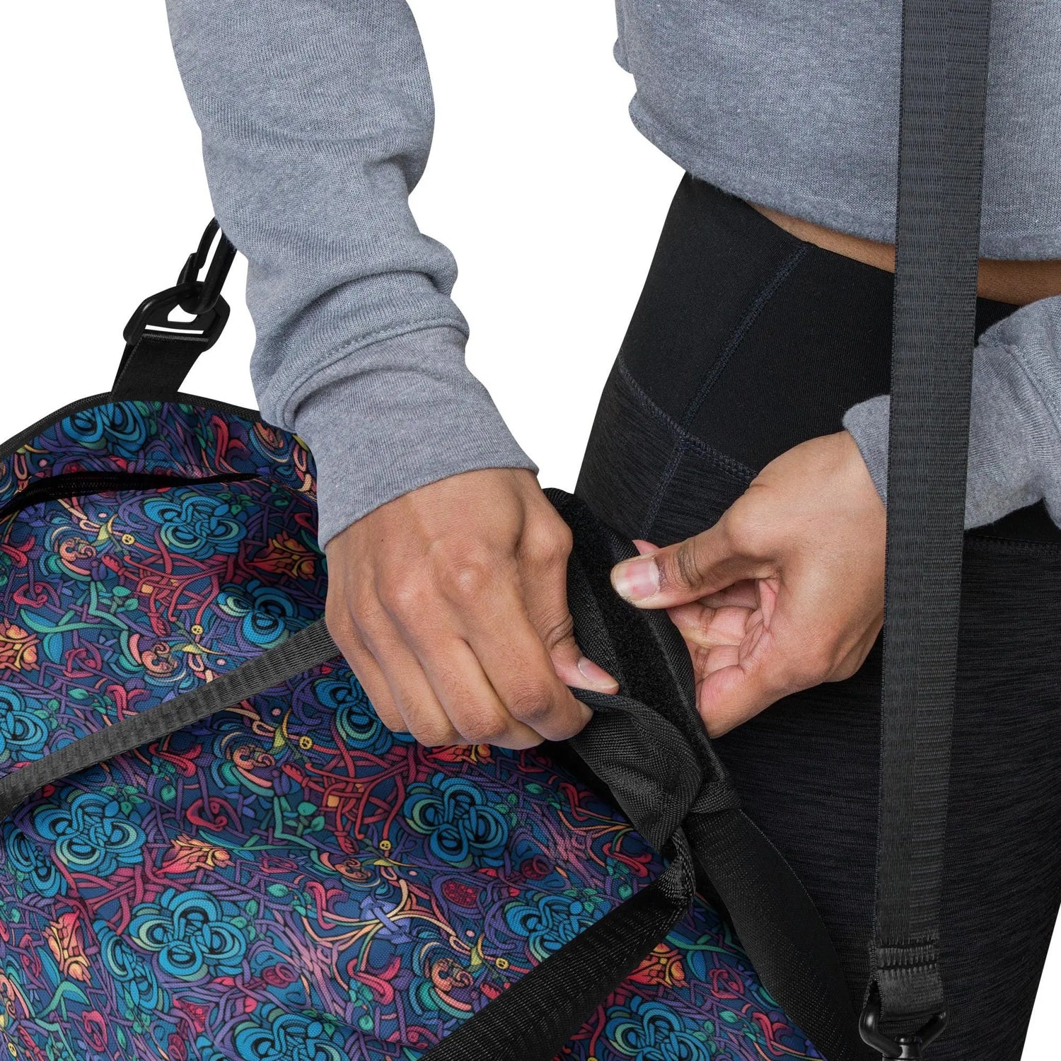 Stylish All-Over Print Travel Duffle Bag | Trendy, Spacious Weekender Bag for Travel & Sports | Perfect Gift for Her