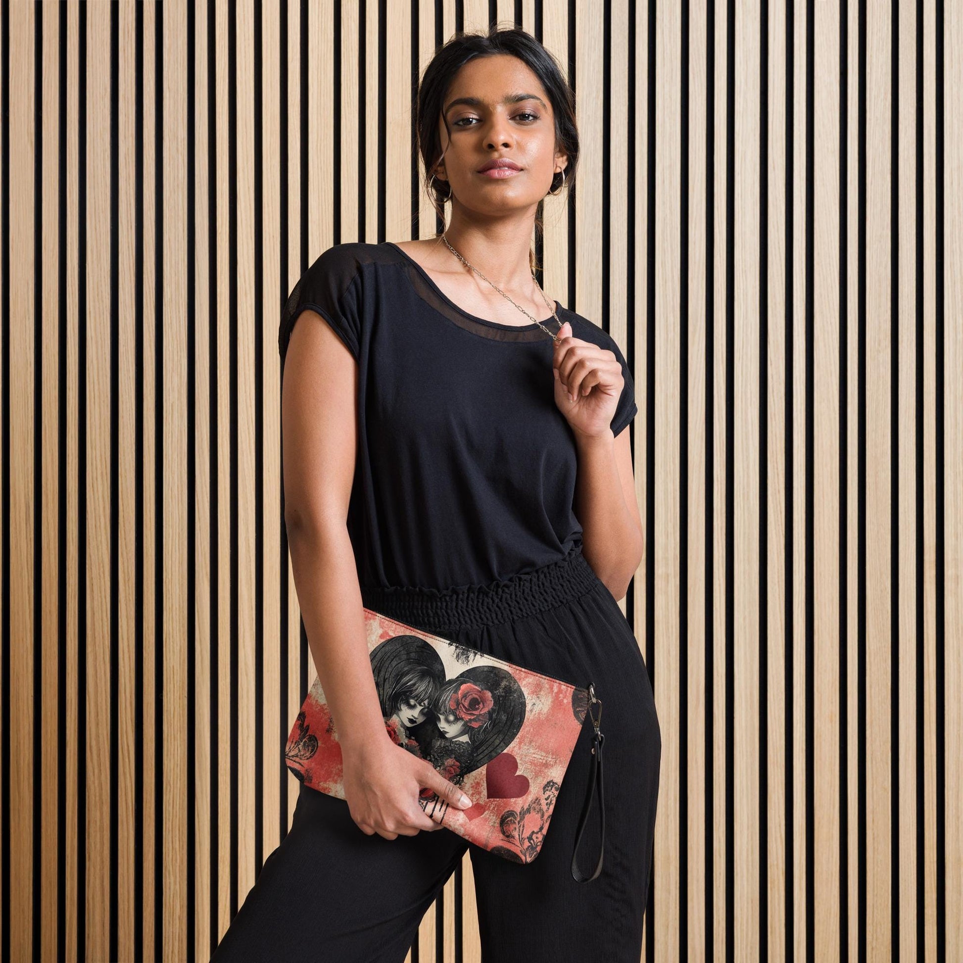 Gothic Valentine’s Crossbody Bag – Dark Love, Stylish & Chic for Her