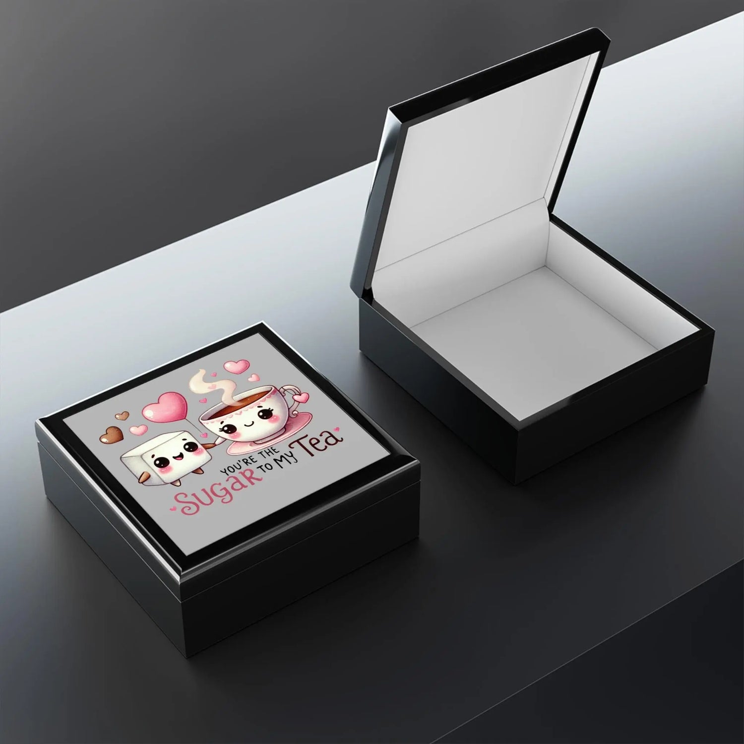 Cute Sugar to My Tea Jewelry Box, Valentine&