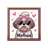 Personalized Dog Lover Jewelry Box, Cute Pet Gift, Home Decor, Unique Storage, Perfect for Birthdays, Pet Lovers