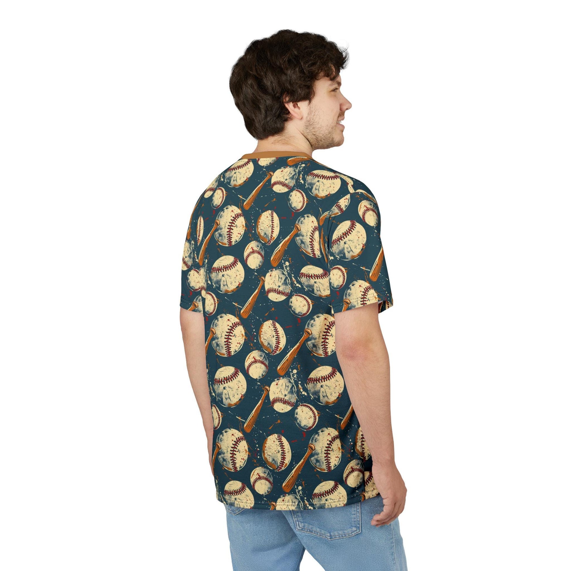 Baseball Print Unisex Tee - Perfect for Sports Lovers, Casual Wear, Gift for Athletes, Summer Outfits, Game Day Apparel