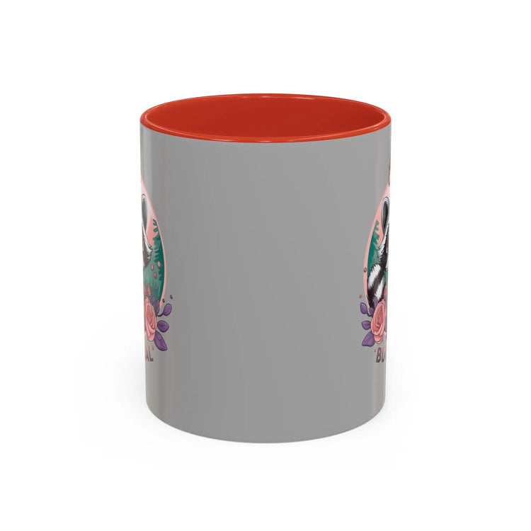 Cute But Feral Raccoon Coffee Mug, Funny Animal Mug, Gifts for Animal Lovers, Grey Accent Mug, Perfect for Any Occasion