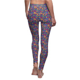 Vibrant Patterned Casual Leggings for Women, Fashion Leggings, Comfortable Wear, Activewear, Yoga Pants, Colorful Outfit